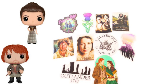 10 Adesivos Impermeáveis + 2 ímãs Geladeira Coleção Outlander Outlander # - Produto Original