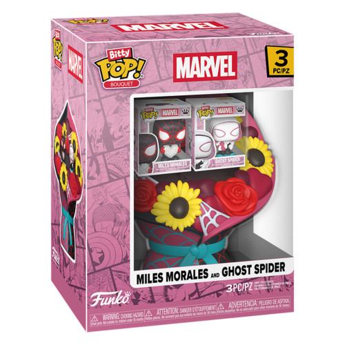 Bitty Pop! Bouquet Miles Morales and Ghost Spider 3   # - Produto Original