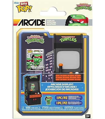 Bitty Pop! Arcade Michelangelo Tartarugas Ninjas Games- -