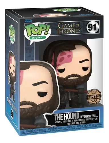 Funko Pop! The Hound Beyound the Wall 91 Exclusivo NFT 2700 Peças Game of Thrones   # - Produto Original