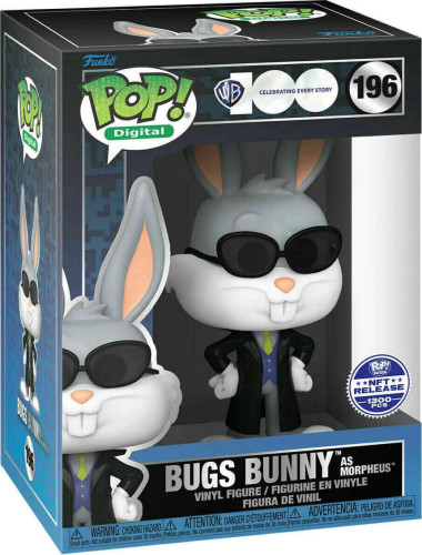 Funko Pop! Bugs Bunny as Morpheus 196 Exclusivo NFT Legendary 1300 Peças Matrix Looney Tunes   # - Produto Original