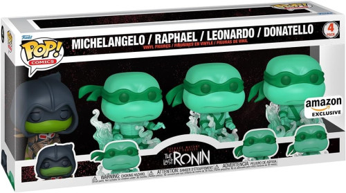 Funko Pop! Exclusivo Michelangelo / Raphael / Leonardo / Donatello 4 Pack The Last Ronin Tartarugas Ninja- -