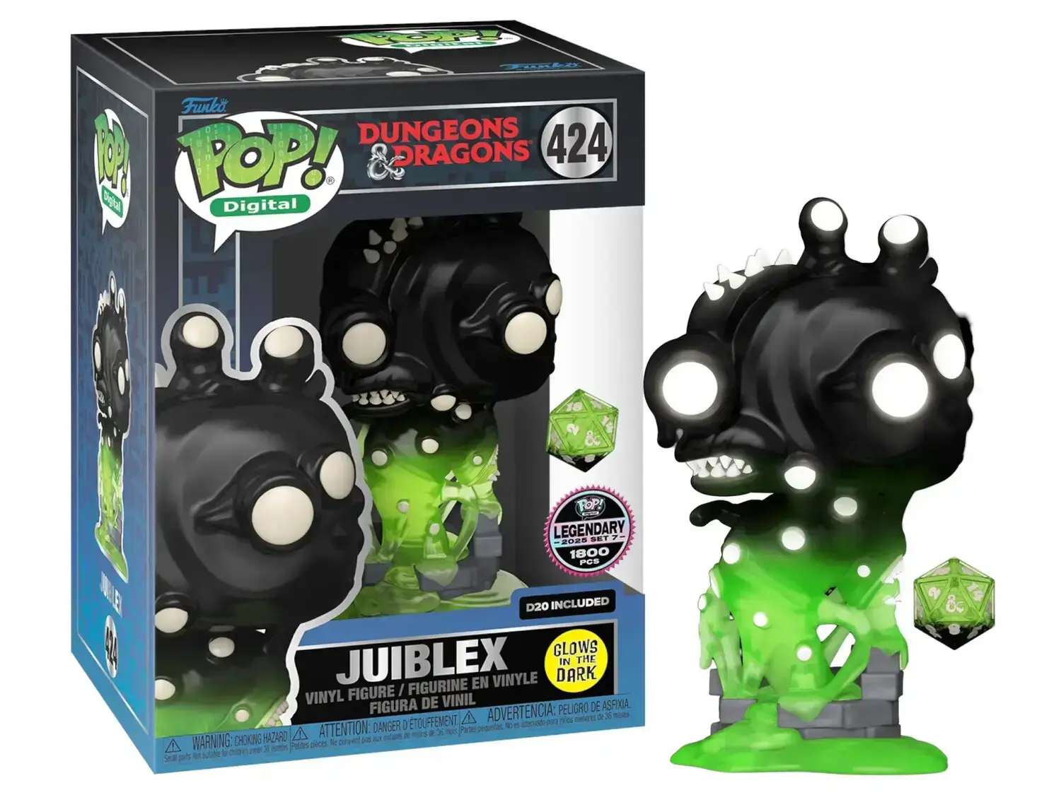 Funko Pop! Juiblex 424 Exclusivo Glow NFT 1302 pcs Dungeons & Dragons Games   # - Produto Original