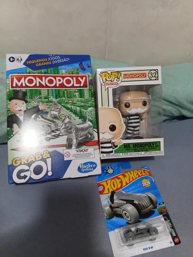 Monopólio kit 3 peças Monopoly - Retro Toys #32 - Produto Original