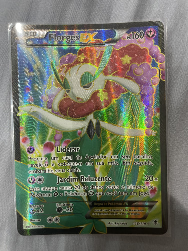 Carta Pokémon Tcg - Florges Ex (116/119) - Força Fantasma - Pokemon Copag # - Produto Original