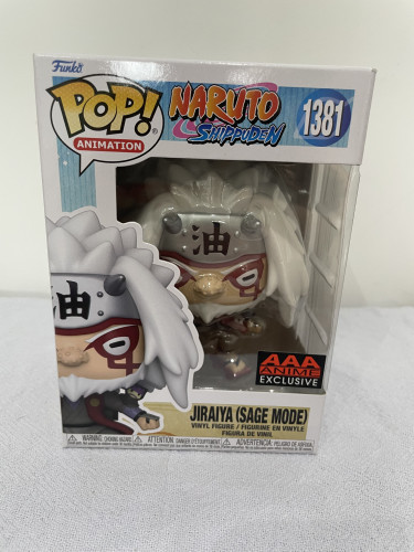 Funko Pop! Naruto Shippuden – Jiraiya Modo Sapo, Edición Exclusiva AAA Anime, Figura De Vinilo De 9.5 Cm, Coleccionable Para Fans