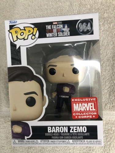 Funko Pop Baron Zemo - Exclusivo Marvel Collector Corps - The Falcon And The Winter Soldier - The Falcon And The Winter Soldier - #964 - FUNKO POP  #964