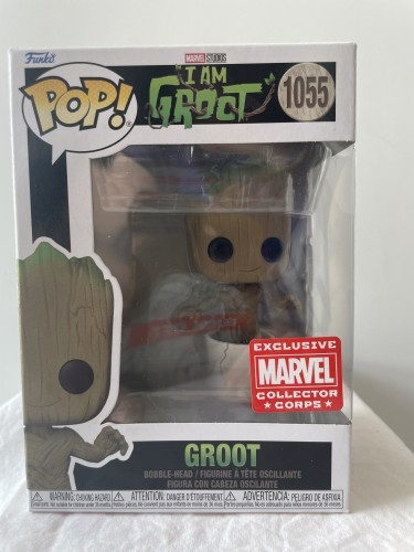 Funko Pop Groot - Marvel Collector Corps - Marvel I Am Groot - #1055 FUNKO POP #1055 - Produto Original