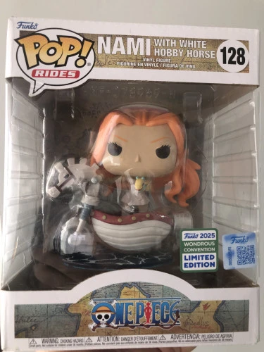 Funko Pop Nami With White Hobby Horse Rides - Exclusivo - One Piece - #128 - FUNKO POP  #128
