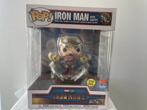 Funko Pop Iron Man With Gantry - Px Previews Exclusivo - Iron Man 2 - #905 - FUNKO POP  #905