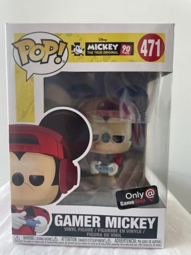 Funko Pop Gamer Mickey - Exclusivo Gamestop - Mickey 90 Anos - #471 - FUNKO POP  #471