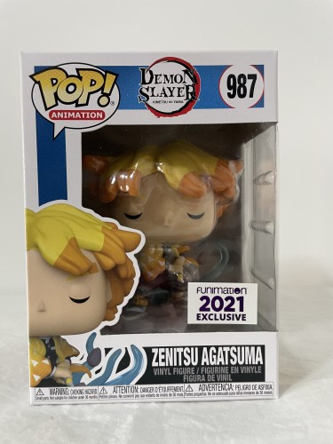 Funko Pop Zenitsu Agatsuma - 2021 Funimation Exclusivo - Demon Slayer - #987-FUNKO POP-987