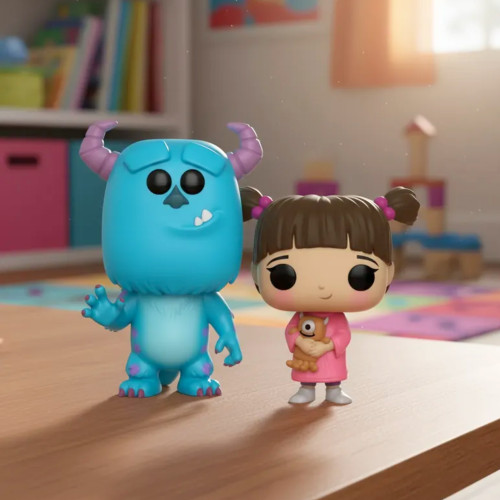 Kit 2 Funko Pop - Sulley + Boo Monstros S.A #386 - Produto Original