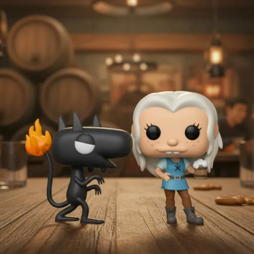 Kit 2 Funko Pop! Animation: - Bean + Luci Disenchantment (Desencanto) #591 - Produto Original