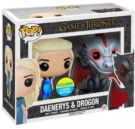 Funko Pop 2 Pack Daenerys & Drogon Metallic Exclusive-Game Of Thrones-2
