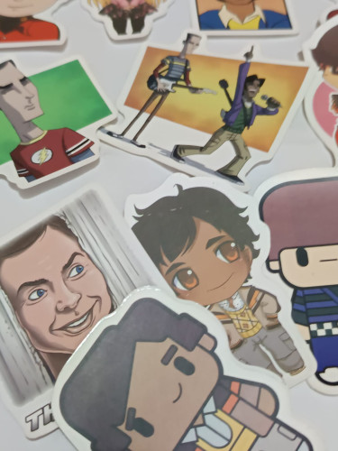 20 Adesivos Impermeáveis Coleção The Big Bang Theory - The Big Bang Theory - #
