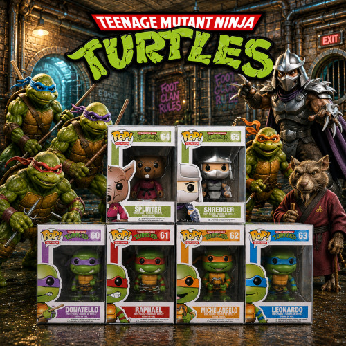 Teenage Mutant Ninja Turtles Vaulted Set Completo 6/6 #60 - Produto Original