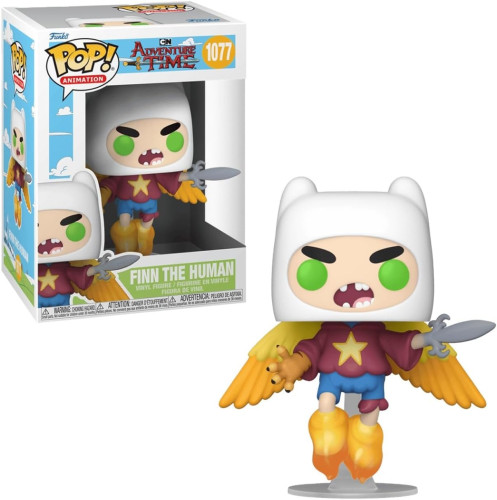 Funko Pop Anime Finn o Humano 1077 A Hora da Aventura Finn the Human Cartoon Network Adventure Time- -1077
