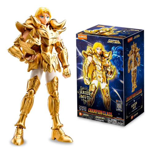 Saint Seiya Blokees Mu De Aires Champion Class Aries Mu Cavaleiros Do Zodiaco-Cavaleiros Do Zodíaco-1