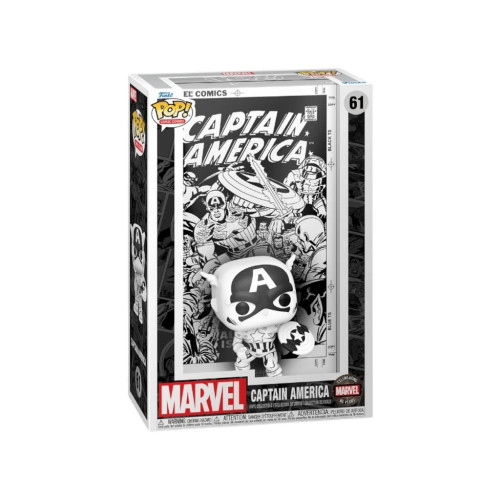 Funko Pop Comic Covers Capitao America 61 Preto e Branco   # - Produto Original