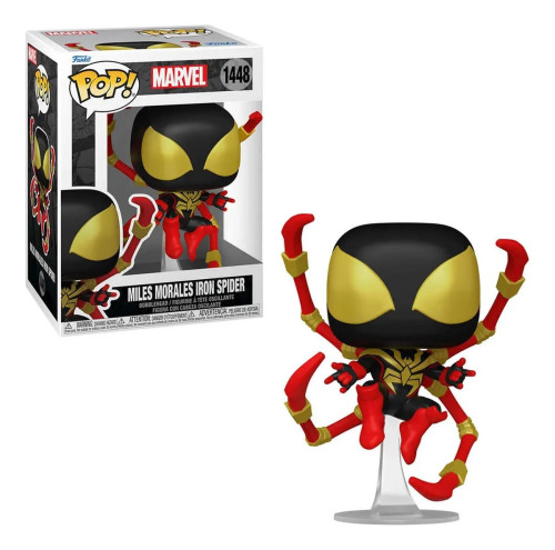 Funko Pop Miles Morales Iron Spider 1448 Comics HQ   # - Produto Original