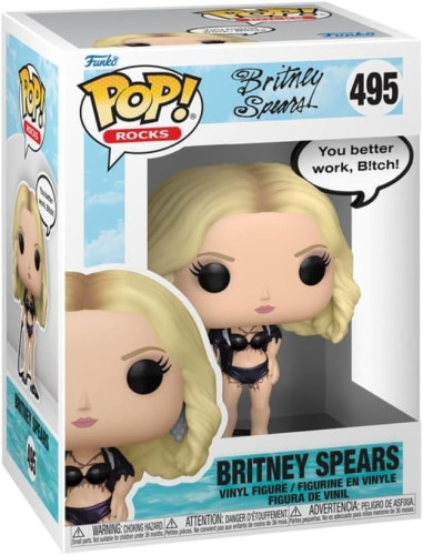 Funko Pop Rocks Britney Spears 495 You Better Work, B!ich!   # - Produto Original