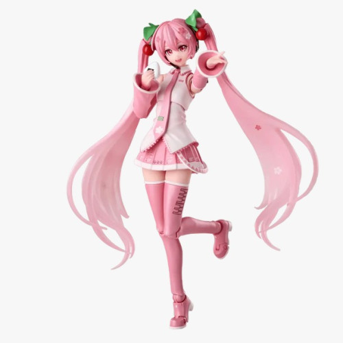 Fantastics Series Sakura Miku Blokees Hatsune Miku Model Kit Articulado 15cm   # - Produto Original