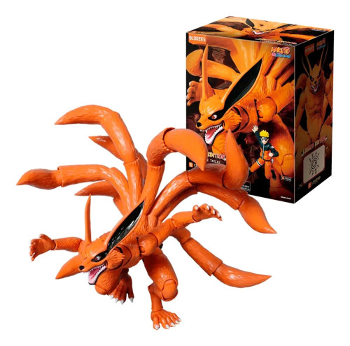 Naruto Kurama Nove Caudas Blokees Legend Edition Model Kit Articulado 263 Pecas- -