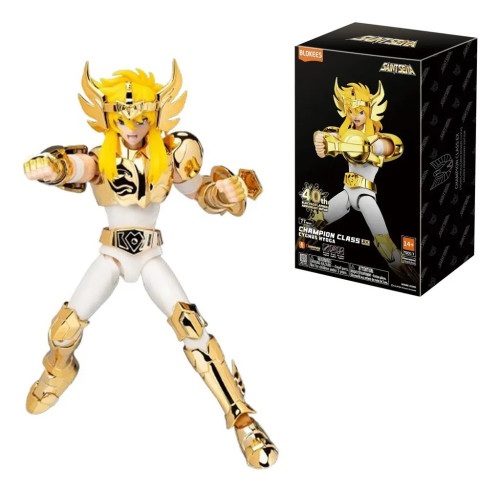 Saint Seiya Hyoga de Cisne Blokees Champion Class EX 40 Anos Cavaleiros do Zodiaco Model Kit Articulado   # - Produto Original
