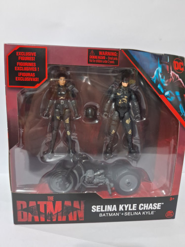 Action Figures Pack Batman + Selina Kyle Chase Spin Master The Batman # - Produto Original