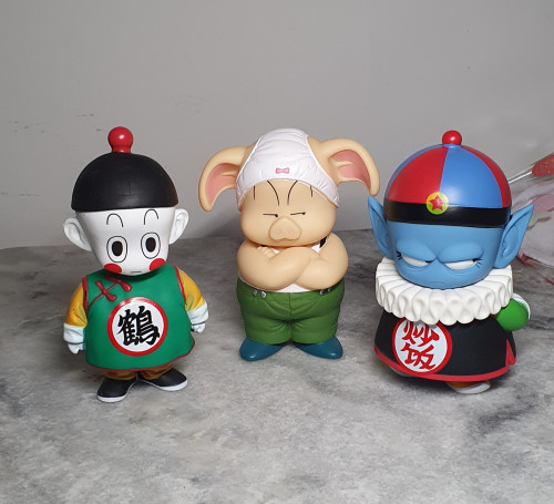 Action Figures Kit Chaos, Pilaff e Olong todos juntos 15cm - Dragon Ball - #