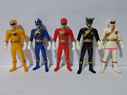 Action Figures Super Sentai Gaoranger Set Completo Bandai-Power Rangers-