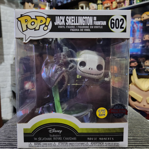 Funko Pop Jack Skellington in Fountain Disney O Estranho Mundo De Jack #602 - Produto Original