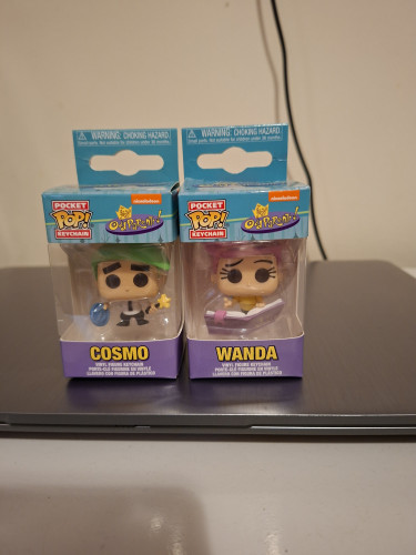 Chaveiro funko pop Padrinhos Mágicos Cosmo e Wanda-Os Padrinhos Mágicos-1