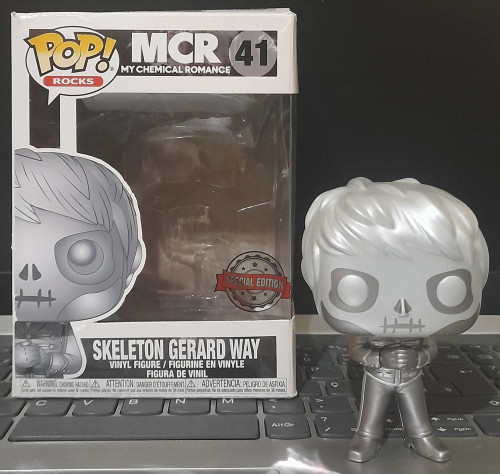 Funko Pop Skeleton Gerard Way Prateado-MCR - My Chemical Romance-41