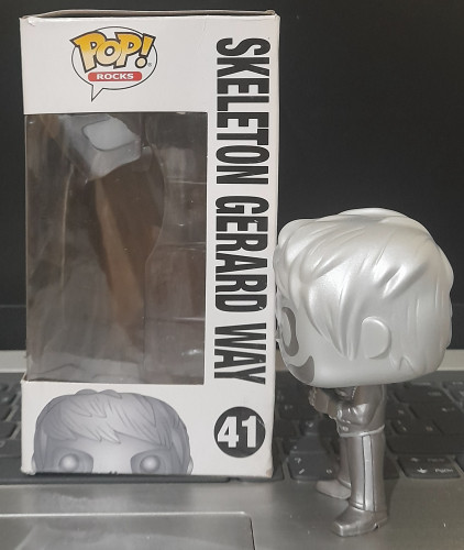 Funko Pop Skeleton Gerard Way Prateado - MCR - My Chemical Romance - #41