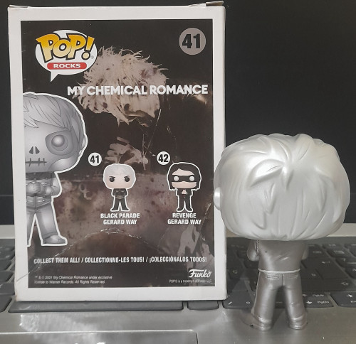 Funko Pop Skeleton Gerard Way Prateado - MCR - My Chemical Romance - #41