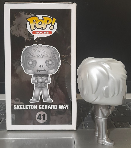 Funko Pop Skeleton Gerard Way Prateado - MCR - My Chemical Romance - #41