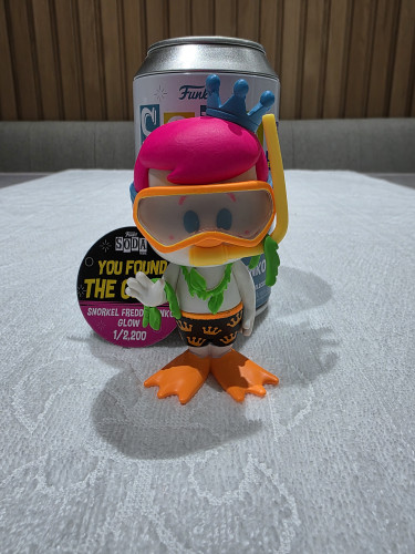 Soda Snorkel Freddy Funko chase (1/2200) exclusivo Summer Convention 2023 Funko #1 - Produto Original