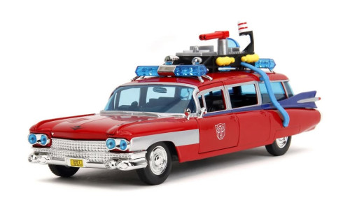 Carro Cadillac Ecto 1 Ghostbusters Miniatura Transformers 1/24-Ghostbusters-