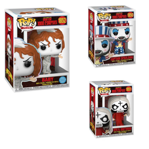 3-pack Funko Pop! Captain Spaulding & Otis B. Drfitwood & Baby-House Of 1000 Corpses-1850