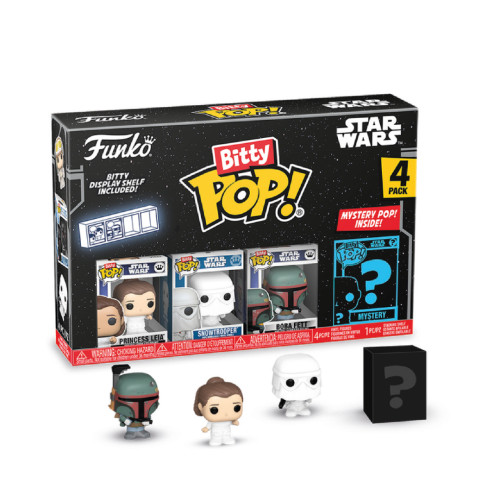 BITTY POP Star Wars TESB Princess Leia - Snowtrooper - Boba Fett- -