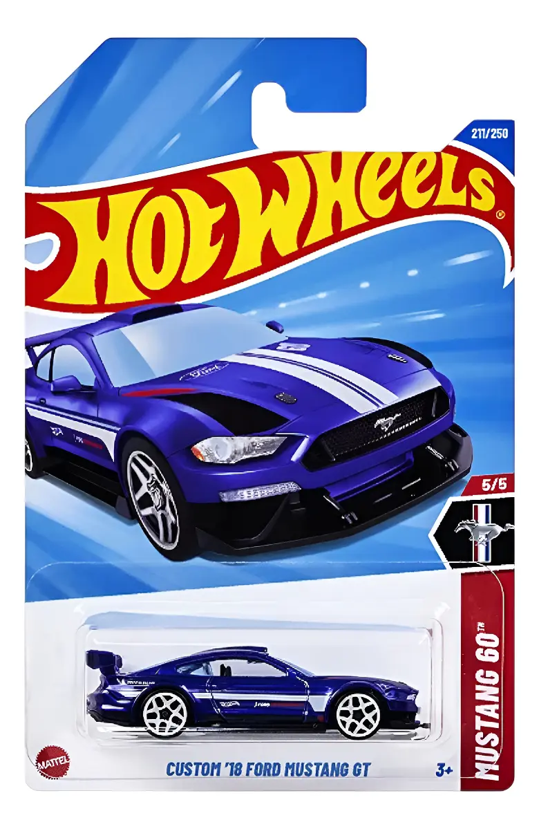 Hot Wheels Custom '18 Ford Mustang GT 211/250   # - Produto Original