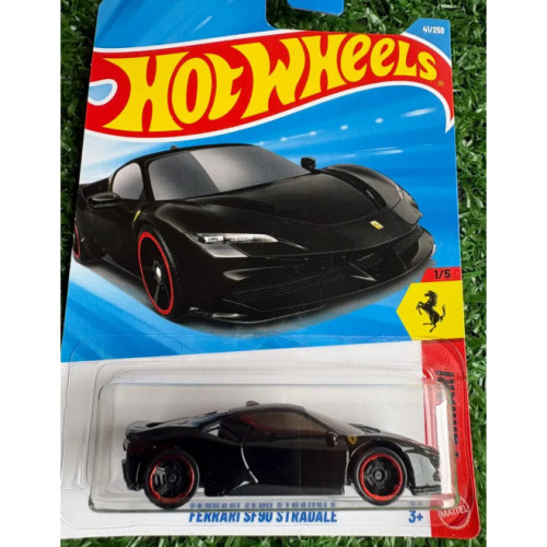 Hot Wheels Ferrari SF90 Stradale Preta - lote H 2026- -