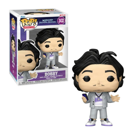 Funko Pop KPOP Demon Hunters Bobby 2432 K-Pop Demon Hunters #2432 - Produto Original