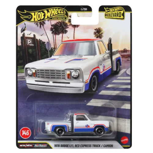 Hot Wheels Premium Boulevard 1978 Dodge Li’l Red Express Truck / Camion- -