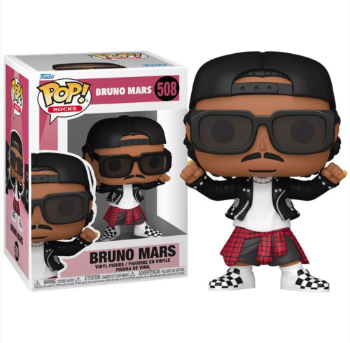 Funko Pop Bruno Mars Bruno Mars 508   # - Produto Original