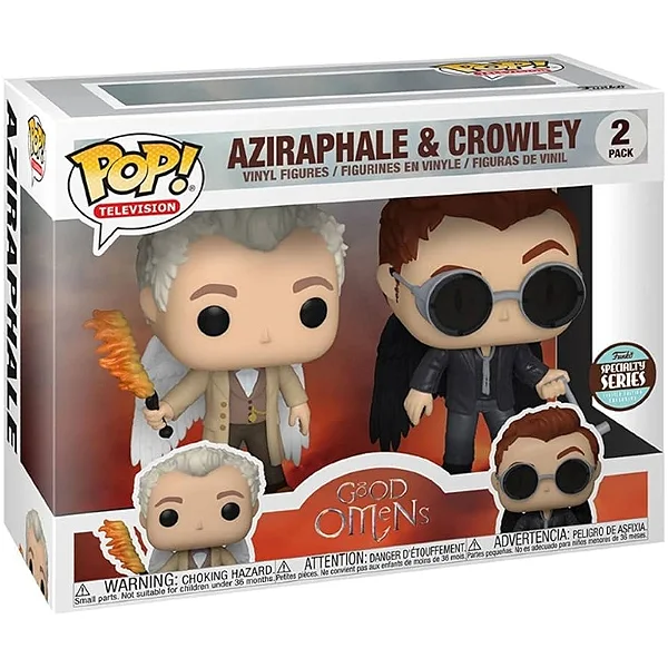 Funko 2 Pack Aziraphale & Crowley - Good Omens #02   #02 - Produto Original