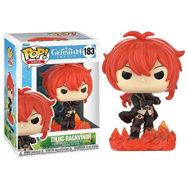 Funko Diluc - Genshin Impact #183   #183 - Produto Original