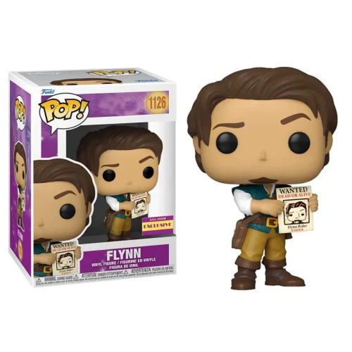 Funko Pop Flynn Ryder With Poster Exclusive - Disney Tangled - #1126 - FUNKO POP  #1126